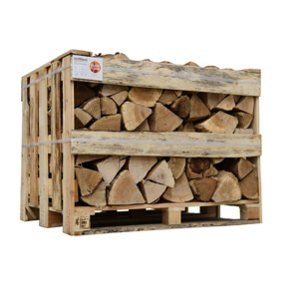 Ecoblaze Kiln Dried Birch Firewood Standard Crate Hardwood Logs Ready to Burn