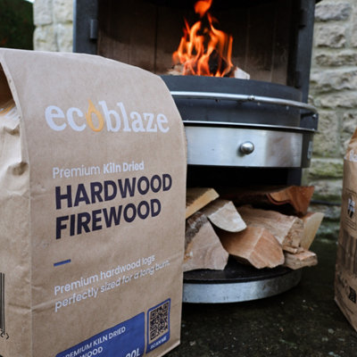 Ecoblaze Kiln Dried Firewood Ready to Burn Pallet Hardwood Logs for Wood  Burner | DIY at Bu0026Q