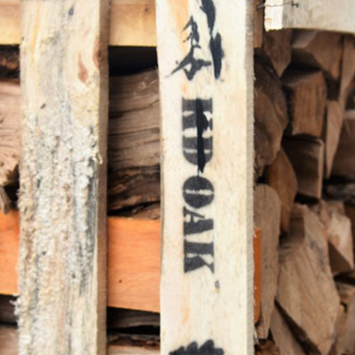 Ecoblaze Kiln Dried Oak Firewood Full Crate Hardwood Logs Ready to Burn