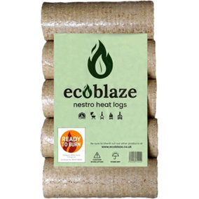 Ecoblaze Nestro Heat Logs 5 Pack 6kg Long Burn Duration and Easy to Handle