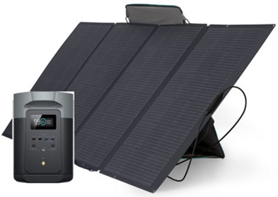 EcoFlow DELTA 2 Max with 2048wh Capacity with bundled 400W Portable Solar  Panel