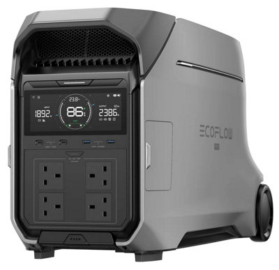 EcoFlow Delta Pro 3 Portable Power Station- LiFePO4 Battery/Solar Generator, 1024Wh-5kWh, 0-70% Quick Charge in 30 Min, Camping