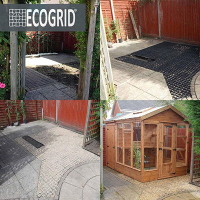 EcoGrid 6 x 8ft Shed Base Kit - Garden Base with Weed Membrane - Hot ...