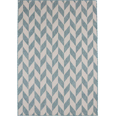 Ecology Collection Outdoor Rugs in Aqua 600Aq