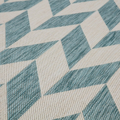 Ecology Collection Outdoor Rugs in Aqua 600Aq
