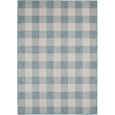 Ecology Collection Outdoor Rugs in Aqua 700AQ