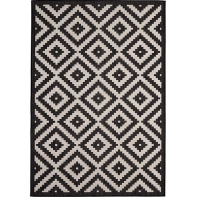 Ecology Collection Outdoor Rugs in Black  100bl