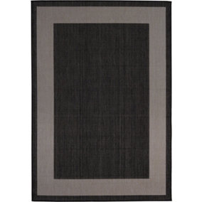 Ecology Collection Outdoor Rugs in Black 200bl