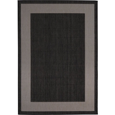 Ecology Collection Outdoor Rugs in Black 200bl