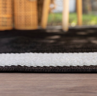 Ecology Collection Outdoor Rugs in Black 200bl