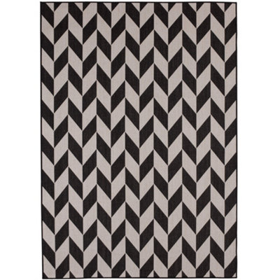 Ecology Collection Outdoor Rugs in Black  600Bl