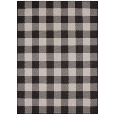 Ecology Collection Outdoor Rugs in Black  700BL