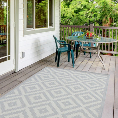 Ecology Collection Outdoor Rugs in Grey 100g