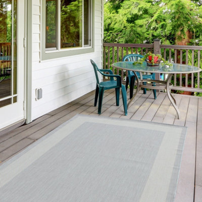 Ecology Collection Outdoor Rugs in Grey  200g