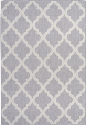 Ecology Collection Outdoor Rugs in Grey  400g