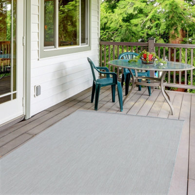 Ecology Collection Outdoor Rugs in Grey  500g