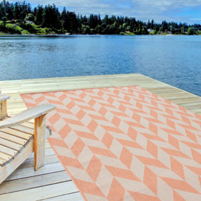 Ecology Collection Outdoor Rugs in Orange  600Or
