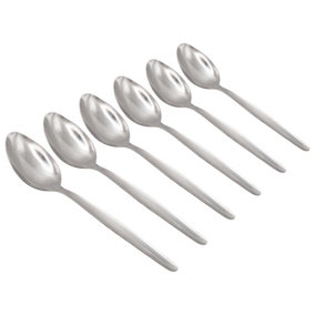 Economy Stainless Steel Dessert Spoons - 19cm - Pack of 6