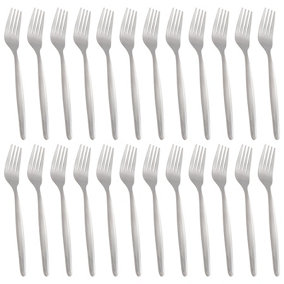 Economy Stainless Steel Dinner Forks - 19.5cm - Pack of 24