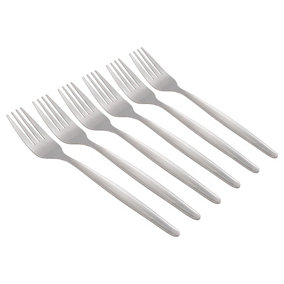 Economy Stainless Steel Dinner Forks - 19.5cm - Pack of 6