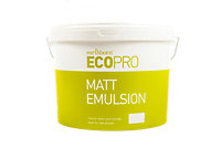 ECOPRO by Earthborn, eco friendly matt emulsion paint, White, 10L