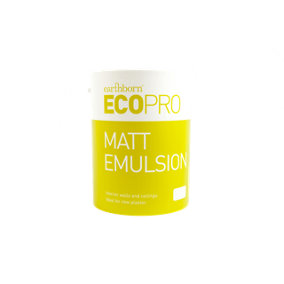 ECOPRO by Earthborn, eco friendly matt emulsion paint, White, 5L