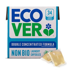 Ecover Bio Laundry Capsules 34 Capsules Almond and Rescued Apricot Fragrance