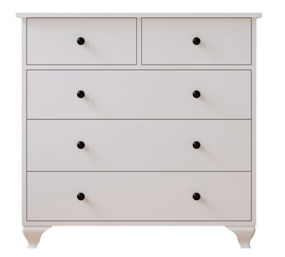 ECU 3+2 White Chest Of Drawers