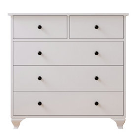 ECU 3+2 White Chest Of Drawers