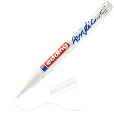 edding 5300 acrylic marker fine traffic white