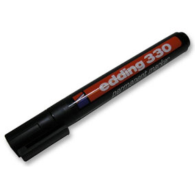 EDDING - Chisel Tip Permanent Marker Pen - Black