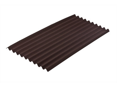 eDecks Brown Onduline Bitumen Sheets (3.0mm) 93.12kg - Pack of 15