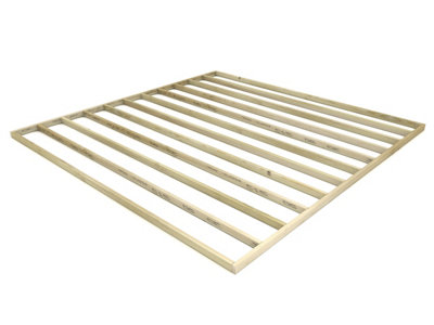 eDecks Premium Pressure Treated Timber Decking Frame Kit - with Joists ...