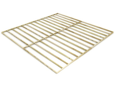 eDecks Standard Decking Frame Kit Pressure Treated Timber 6m x 6m (3 1/ ...