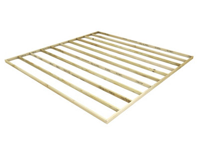 eDecks Standard Pressure Treated Timber Decking Frame Kit - with Joists ...