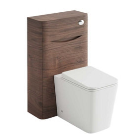 Eden Back To Wall Toilet WC Unit in Redwood