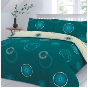 Eden Circles Printed Duvet Quilt Cover Bedding Set