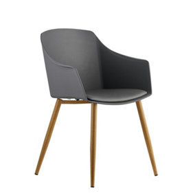 Eden Dining Chair Single, Grey