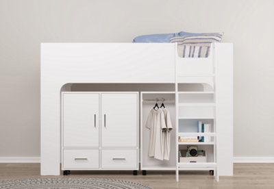 Mid sleeper shop with cupboard