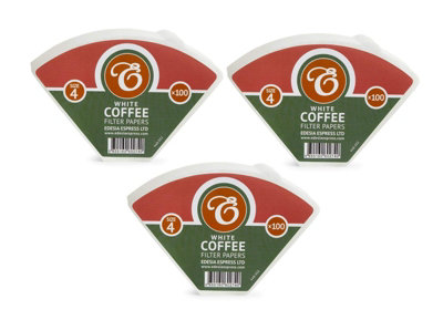 EDESIA ESPRESS – 300 Filtri Conici Per Caffè Misura 3 – Non Sbiancati, Per Pour-over E Infusione Delicata