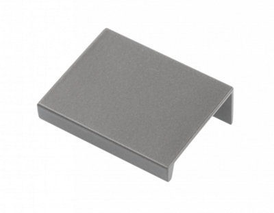 Edge Mounted Cabinet Pull Trim Profile HEXI Handles for Kitchen Bedroom Bathroom 256mm Hole centres - 290mm Overall Anthracite