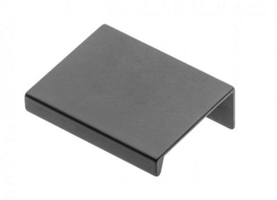 Edge Mounted Cabinet Pull Trim Profile HEXI Handles for Kitchen Bedroom Bathroom 256mm Hole centres - 290mm Overall Matte Black
