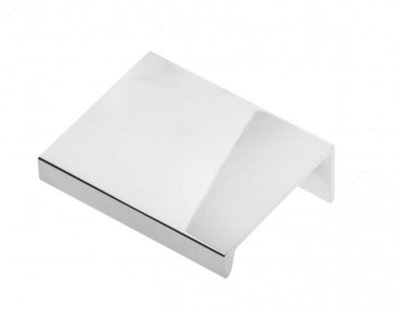 Edge Mounted Cabinet Pull Trim Profile HEXI Handles for Kitchen Bedroom Bathroom 96mm Hole centres - 150mm Overall Chrome