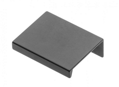 Edge Mounted Cabinet Pull Trim Profile HEXI Handles for Kitchen Bedroom Bathroom 96mm Hole centres - 150mm Overall Matte Black