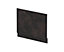 Edge/Power Straight End Bath Panel & Plinth, 750mm - Textured Matt Metallic Slate - Balterley