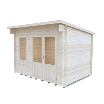 Edgefield 11 x 10 Feet Cabin in 19 mm Logs - L334.9 x W336.6 x H238 cm