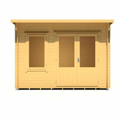 Edgefield 11 x 8 Feet Cabin in 19 mm Logs - L334.9 x W278.4 x H239 cm