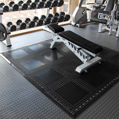 Edges for Rubber Interlocking Gym Garage Mats Heavy Duty