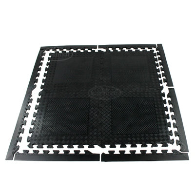 Edges for Rubber Interlocking Gym Garage Mats Heavy Duty - 6