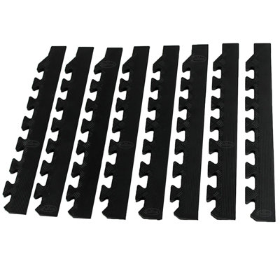 Edges for Rubber Interlocking Gym Garage Mats Heavy Duty - 7